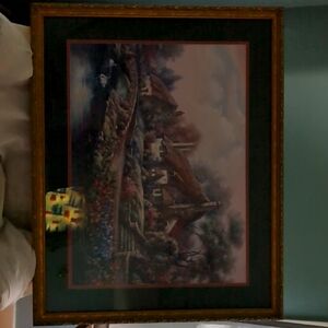 Framed Thatched Roof English Cottage